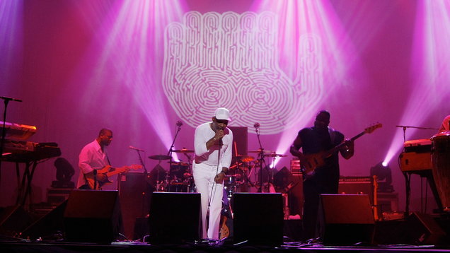 Frankie Beverly and the Maze perform at the Summer Soul Concert series at Newark Symphony Hall on July 12, 2009 in Newark, New Jersey.